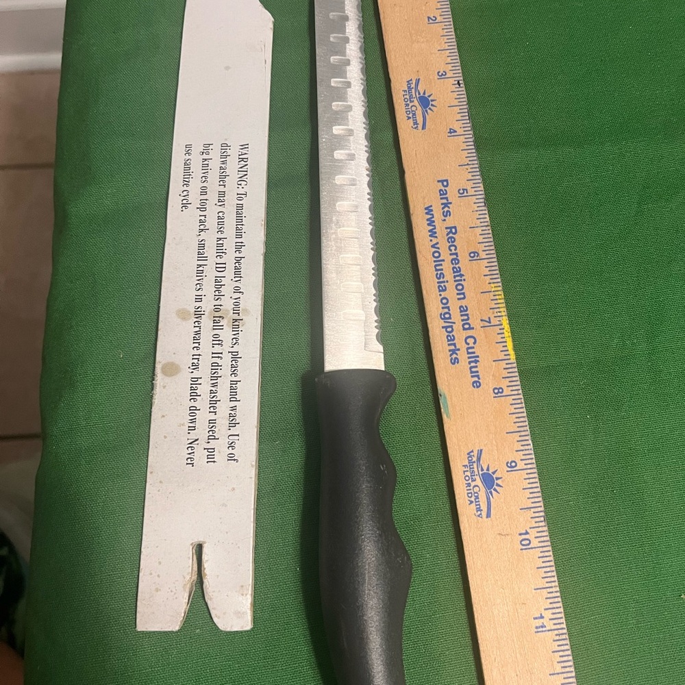 Forever Sharp Knife Surgical Stainless Steel 8” Serrated Carving Blade